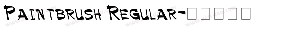 Paintbrush Regular字体转换